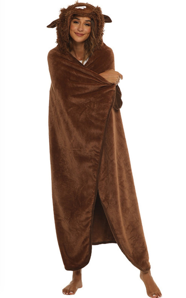 Yak Hooded Cloaks Flannel Blankets YACL0801